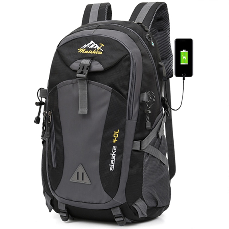 Waterproof Camping Backpack with USB Port